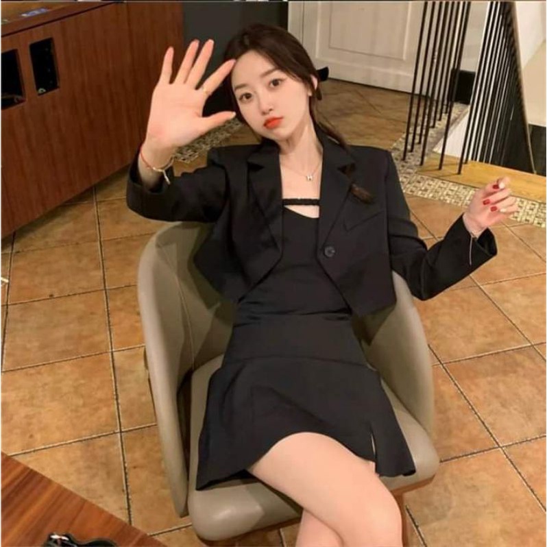 Set đầm kèm áo khoác