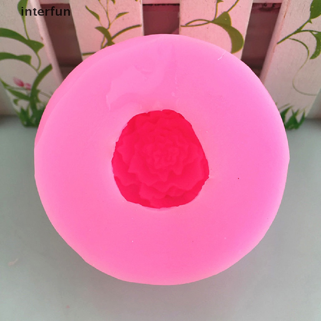 Khuôn Làm Bánh Chất Liệu Silicone Hình Hoa Mẫu Đơn Sáng Tạo