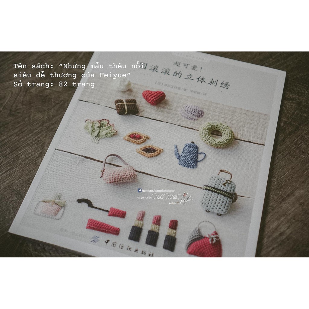 Set hướng dẫn thêu Những mẫu thêu nổi siêu dễ thương của Feiyue
