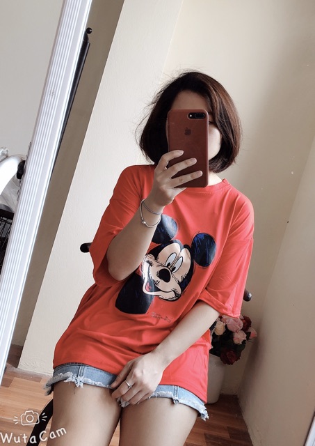 [11][HÌNH THẬT] áo thun nữ ⚜️FREESHIP⚜️ Thun Nữ Hàng Unisex in hình MICKEY Phông Nữ Quảng Châu | BigBuy360 - bigbuy360.vn