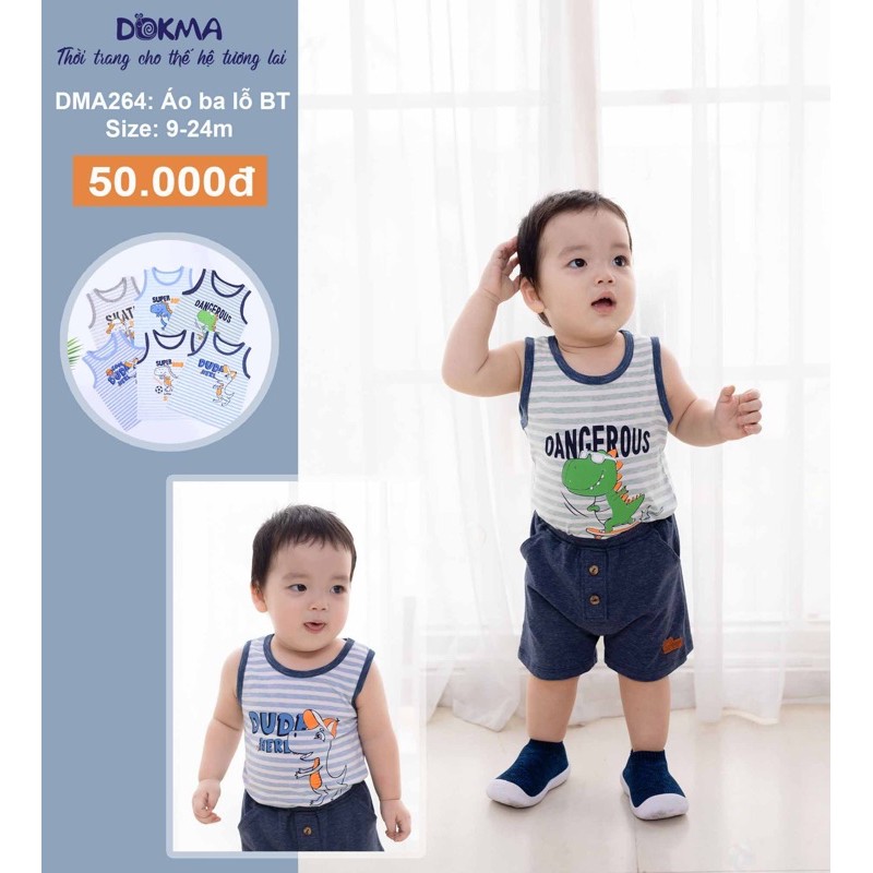 Áo Ba Lỗ Cotton Dokma Bé Trai