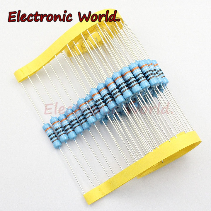 Set 100 Linh Kiện Điện Trở 1/4W 1% 1K2K 10K 4.7K100K 2.2 5.1K Euro 1R 2.2K 4.7R 4.7R 10R 3K 22R 22K 47R 47K 100R 3.3K 3.3K