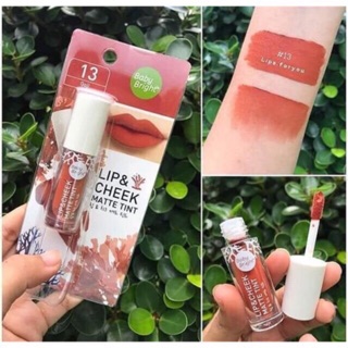 Son Kem Lì Baby Bright Lip&Cheek matte tint Thái Lan full màu đẹp