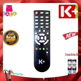 Remote Điều khiển từ xa đầu thu truyền hình số vệ tinh K+ Hàng tốt chính hãng,mới 100%-Tặng PIN