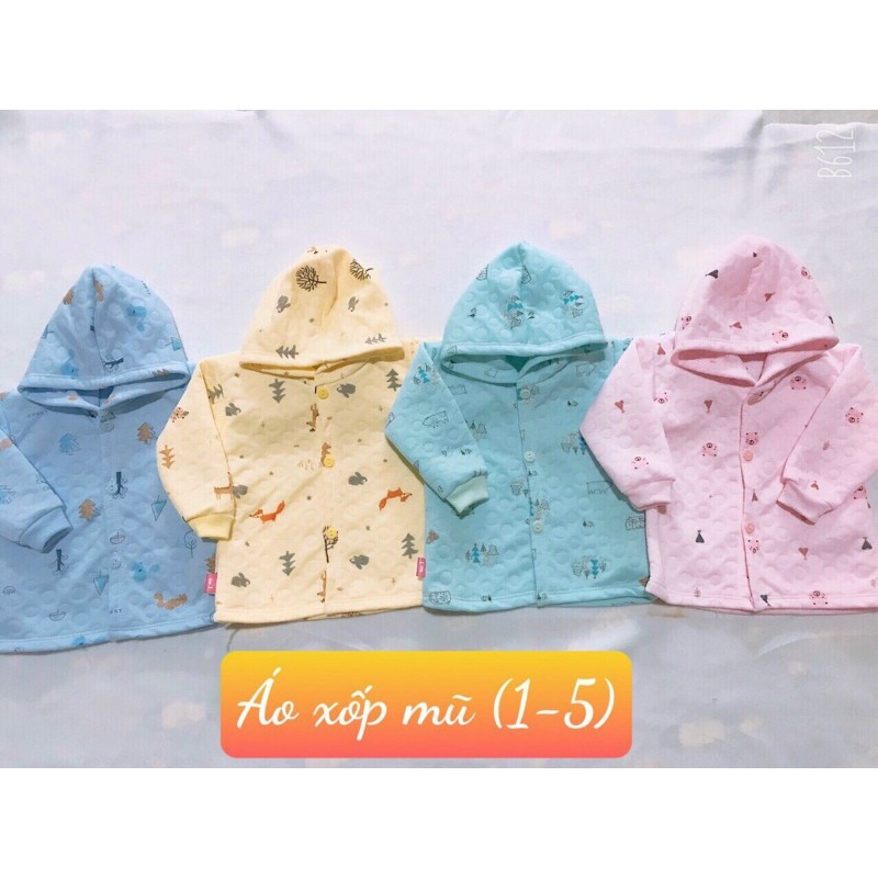 Combo 10 áo dai xốp mũ cho bé, áo dài xốp kèm nón cho bé