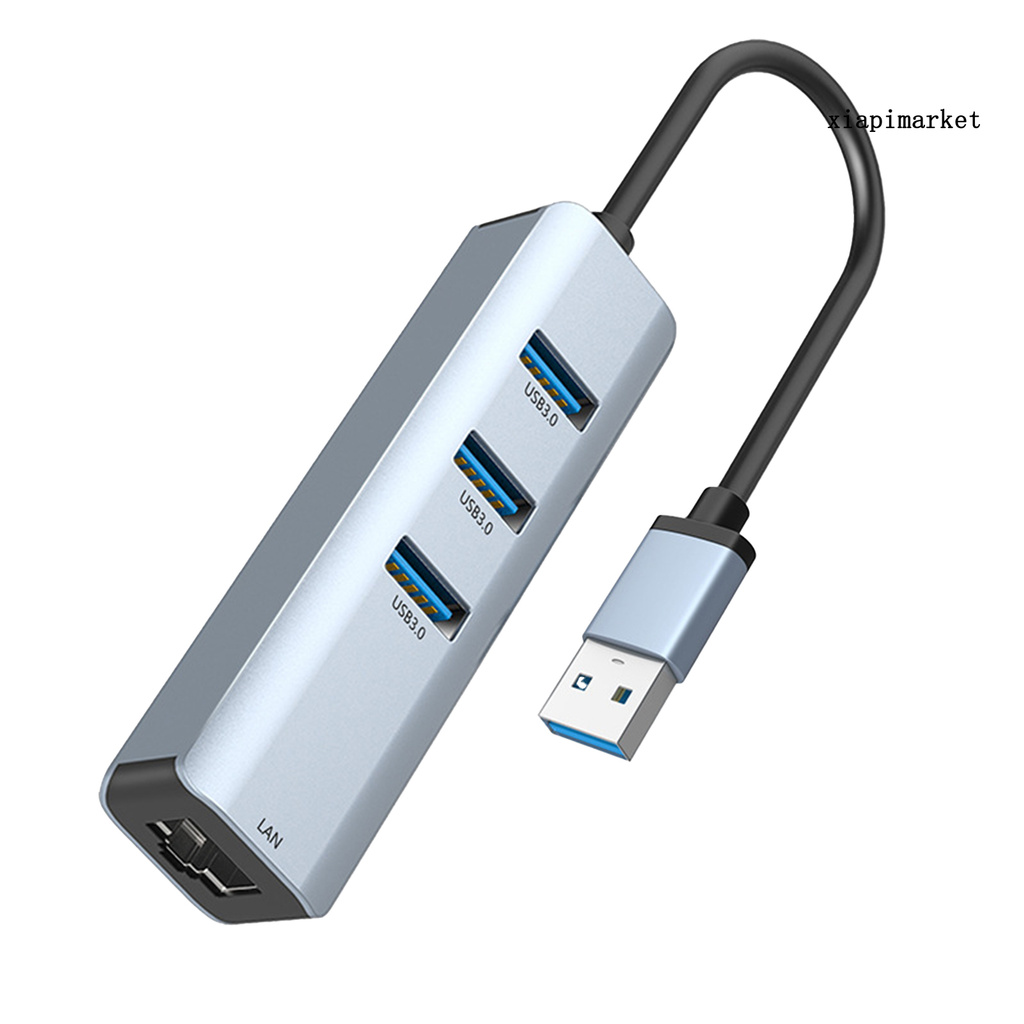 Bộ Chia 3 Cổng Usb 3.0 Hub Sang Rj45 Lan Cho Macbook Mac