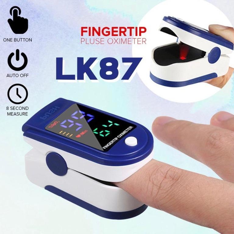 Máy đo nồng độ oxy trong máu SpO2 PULSE LK87 - máy đo nhịp tim Pulse Oximeter cầm tay - Tặng Pin