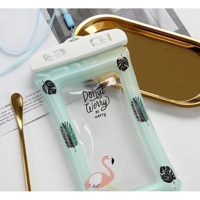 [Loại Dày] Túi phao đựng điện thoại nhiều hình, dạng phao nổi, chống chìm, đi bơi, đi mưa, có dây deo