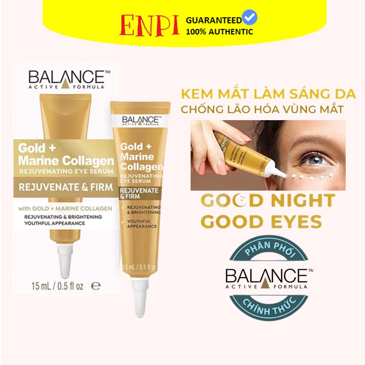 Serum dưỡng mắt Balance Gold + Marine Collagen Eye Serum