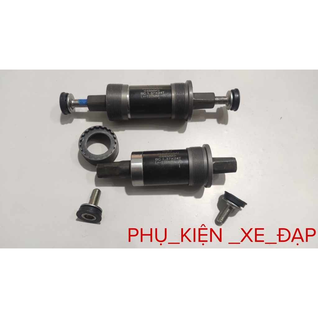Trục giữa xe đạp cốt vuông chạy bạc đạn