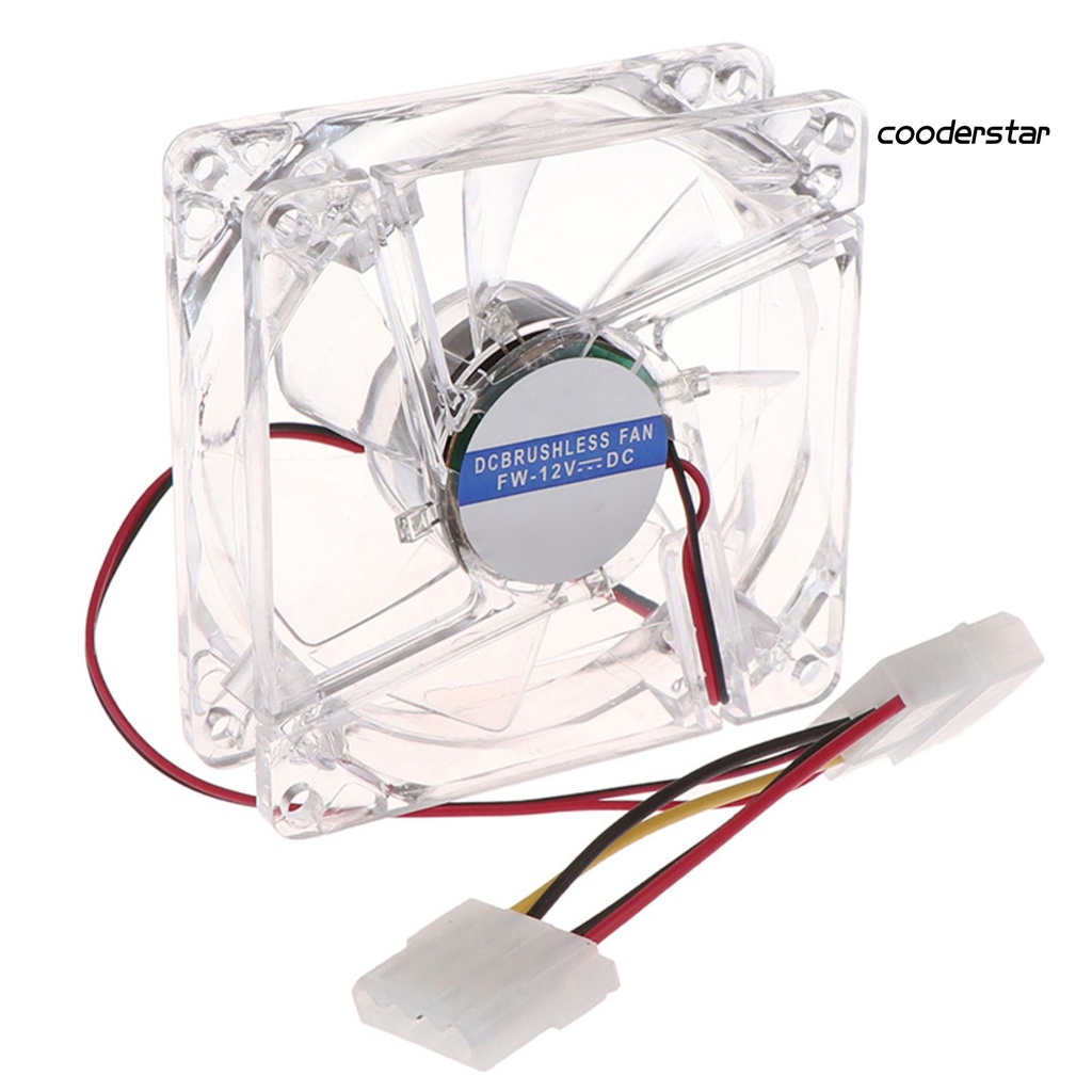 Quạt Tản Nhiệt Có Đèn Rgb 8cm Nhiều Màu Sắc Tiện Dụng Cho Gia Đình