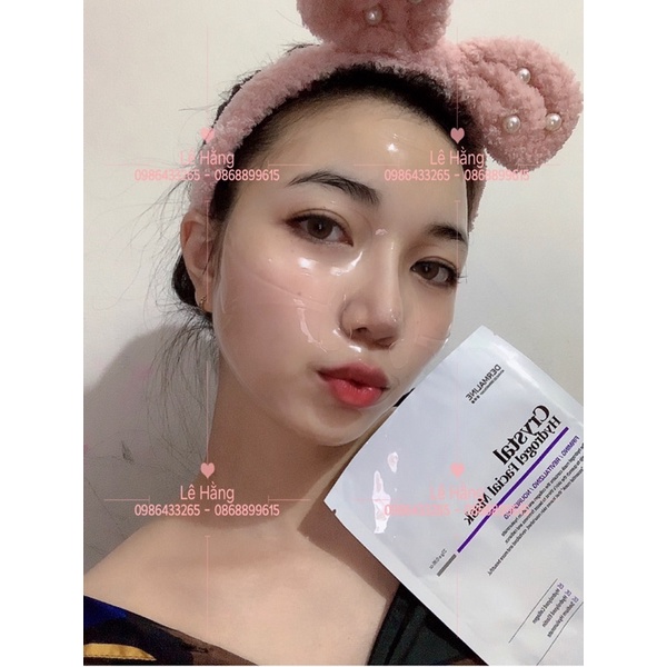 Dermaline - Crystal Hydrogel Facial Mask - Mặt Nạ Thạch Thuỷ Tinh Dẫn Nước Nâng Cơ Chống Lão Hoá