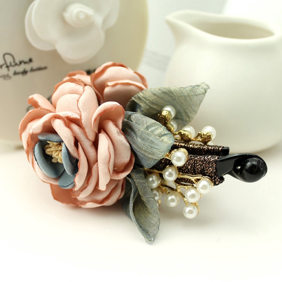Kẹp Tóc Nữ Đính Hoa Thời Trang Hàn Quốc Xinh Xắn