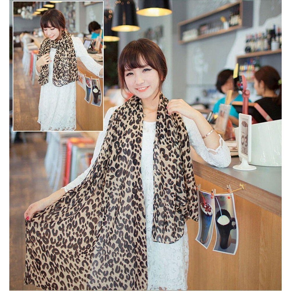 Khăn Choàng Cổ Chiffon Dài Quyến Rũ Cho Nữ