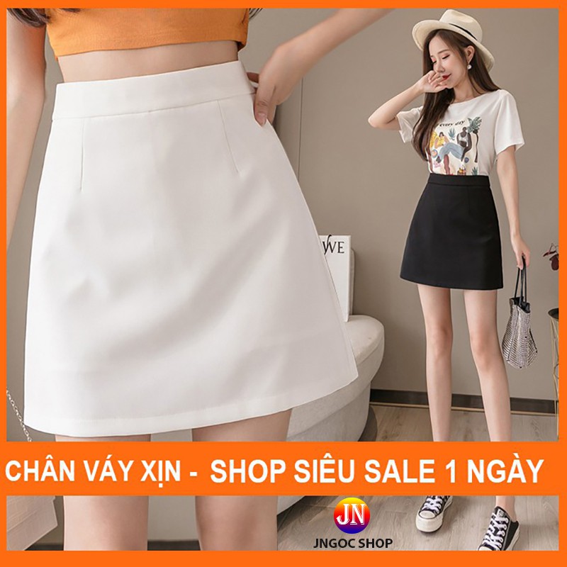 Chân váy chữ A lưng cao, Chân váy ngắn công sở cạp cao đen trắng trẻ trung | BigBuy360 - bigbuy360.vn