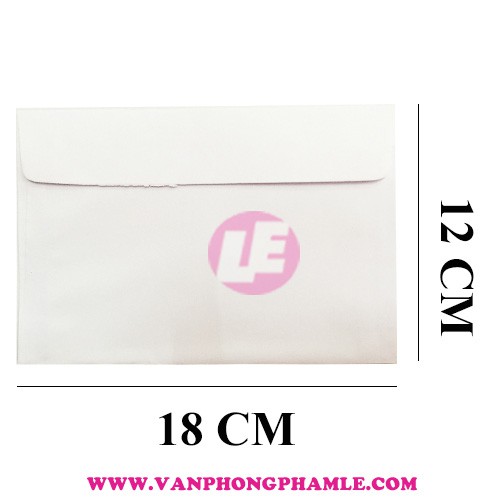 Bao thư trắng 12 x 18 cm Định lượng 80