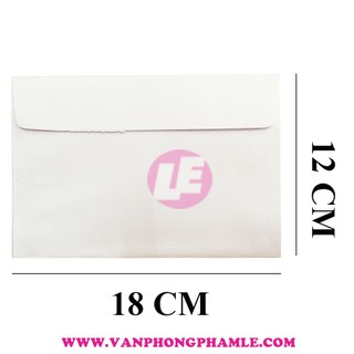 Bao thư trắng 12 x 18 cm Định lượng 80 (Xấp 100 Cái)