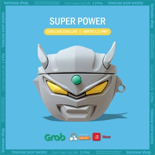 Case Vỏ Ốp Airpod 2/3/1/pro, bảo vệ hộp đựng tai nghe ốp/Airpods 2/pro, hình siêu nhân SUPER POWER - TOM CASE
