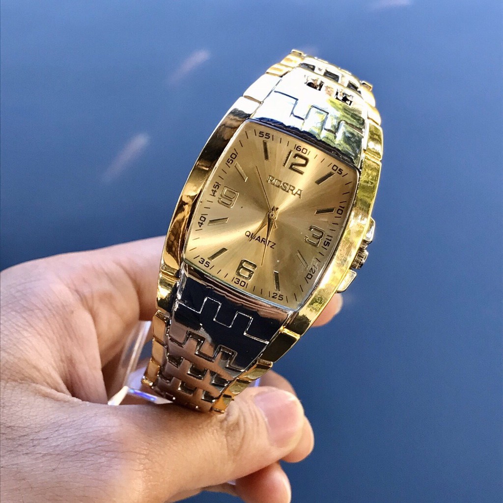 [GIÁ TỐT 1] (Giá sỉ) Đồng hồ thời trang nam nữ ROSRA mặt chữ nhật dây Demi sang trọng | BigBuy360 - bigbuy360.vn