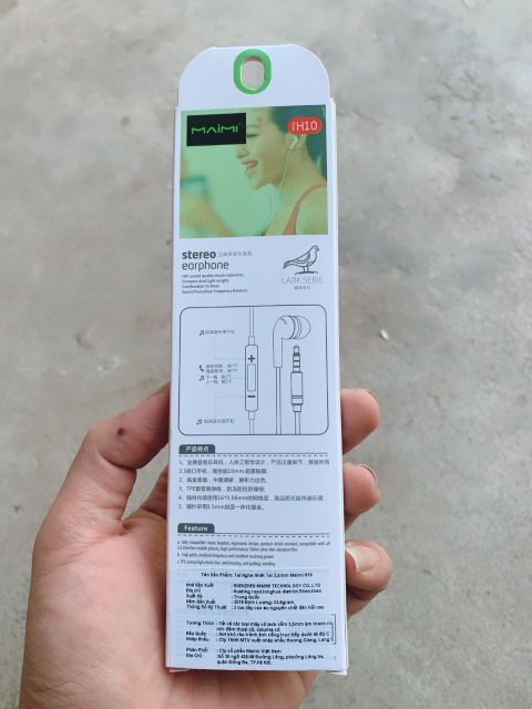 TAI NGHE NHÉT TAI MAIMI H10 JACK 3.5 - CHÍNH HÃNH BH 12T