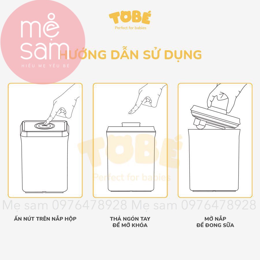 Hộp đựng sữa Helga To Bé 2,3L