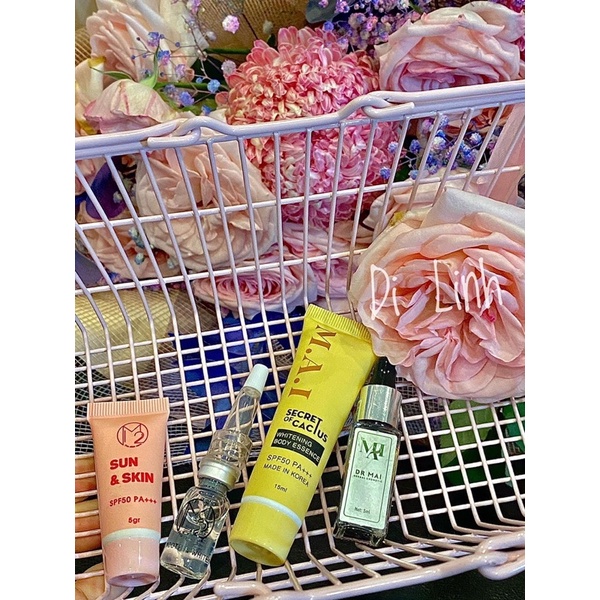 Sample Serum Dưỡng Trắng M2, Sample Chống Nắng M2, Sample Body Secret of Cactus Size Mini
