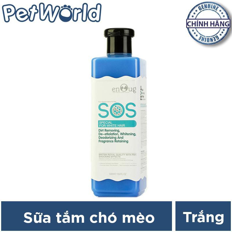 Sữa tắm SOS cho chó mèo lông trắng 530ml (Xanh dương)