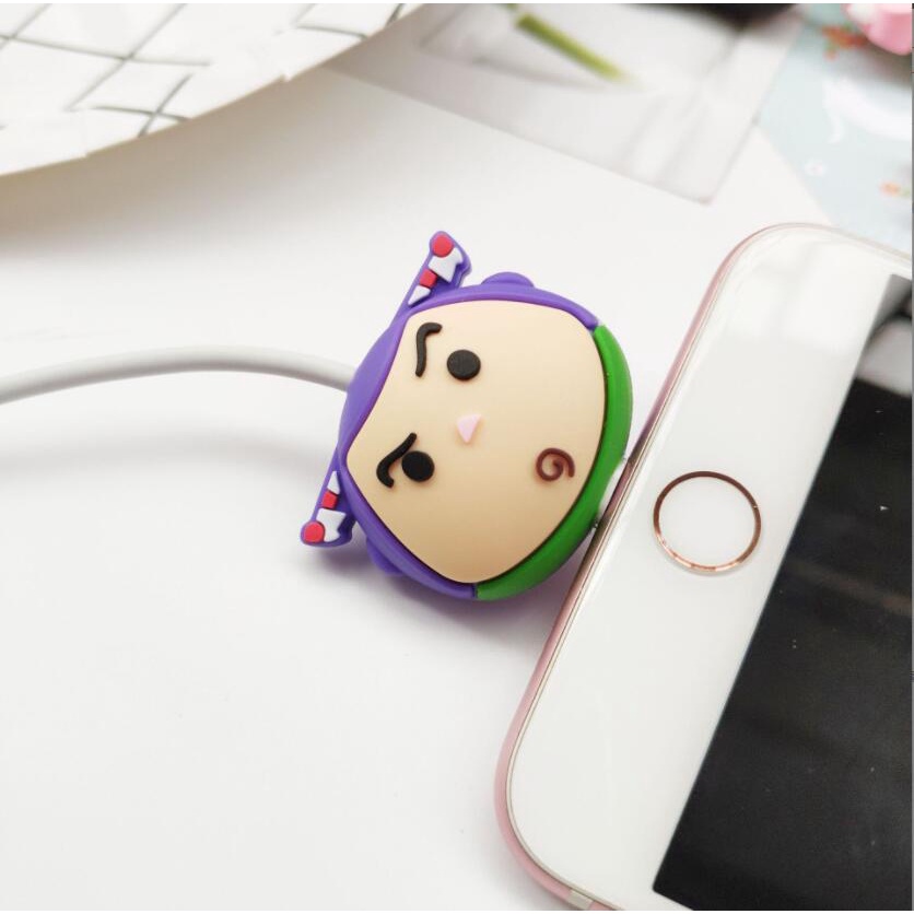Đầu Bảo Vệ Cáp Sạc usb Hình Thú Đáng Yêu Cho iphone / samsung android
