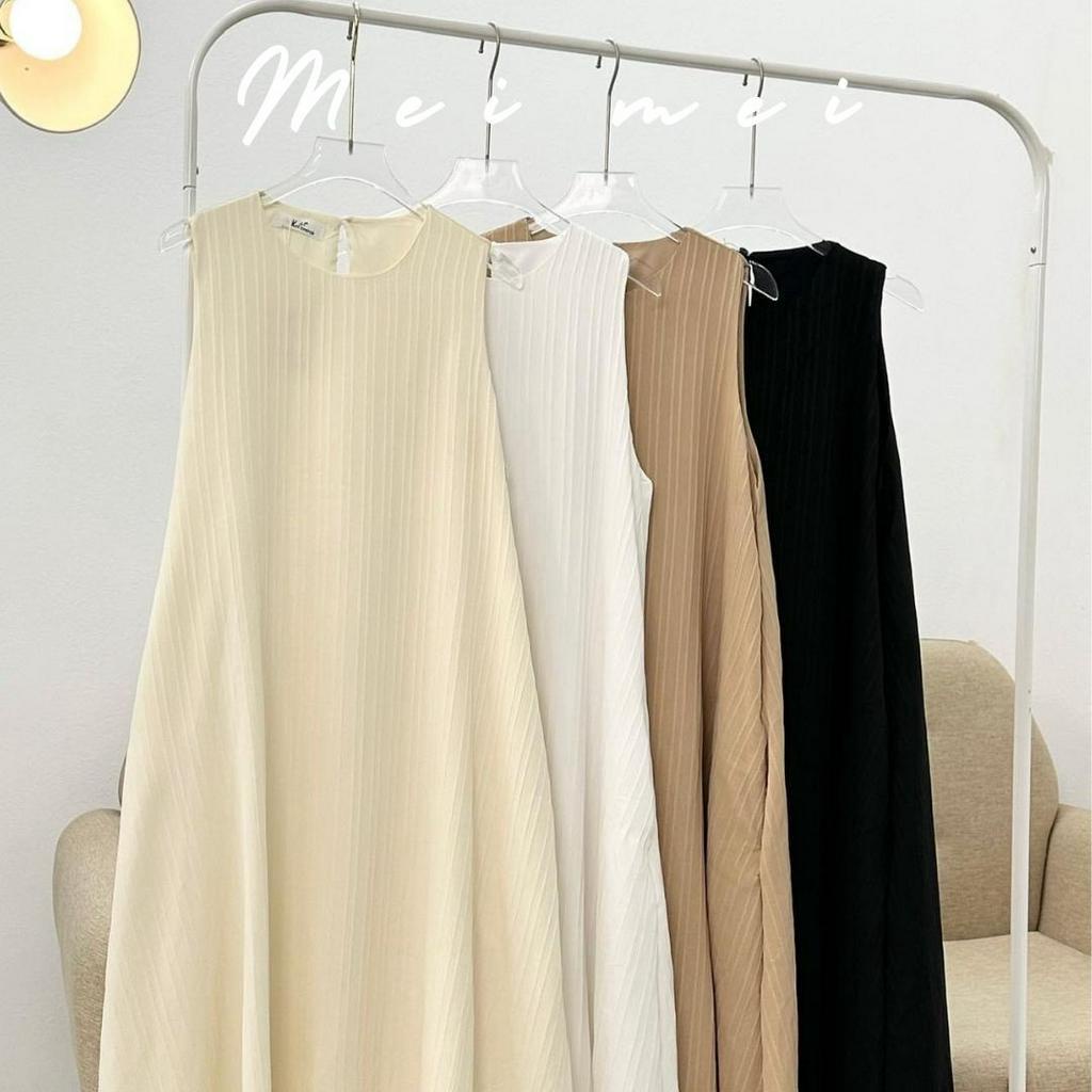Váy Maxi 3 lỗ đũi gân may 2 lớp Maxi Meimei V18