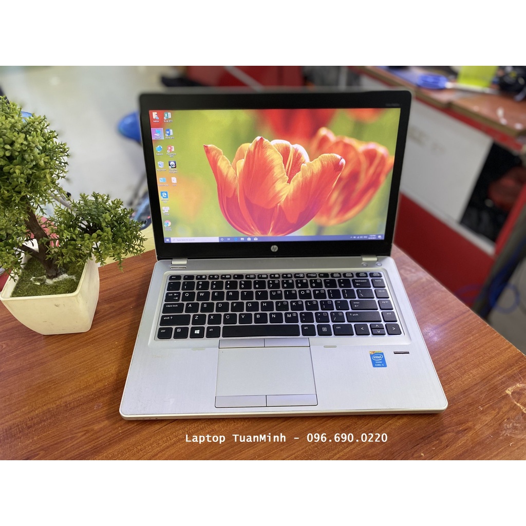 Laptop cũ HP Folio 9480m - Core I5 4300U - RAM 4GB - SSD 120GB - mỏng nhẹ - phím sáng | BigBuy360 - bigbuy360.vn