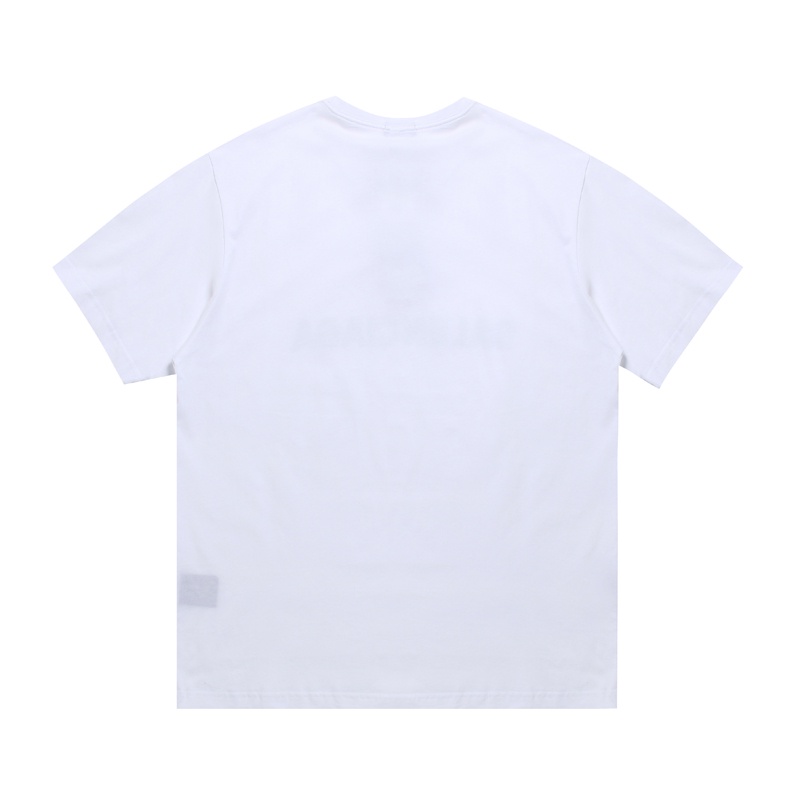 Burber* Áo Thun In Logo Ruy Băng Hình Hổ Phía Trước Mùa Hè Cá Tính Thời Trang Cho Cặp Đôi