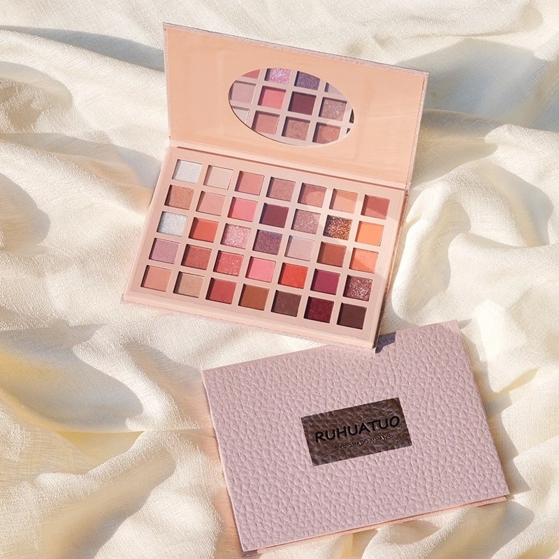 1 Bảng Phấn Mắt Dầu Mịn Ánh Ngọc Trai Trang Điểm Mắt Lâu Trôi