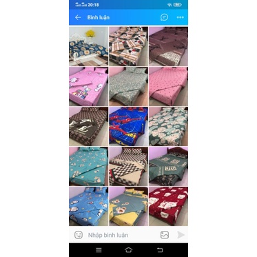 Set ga phủ trần bông xẻ góc và 2 vỏ gối poly cotton