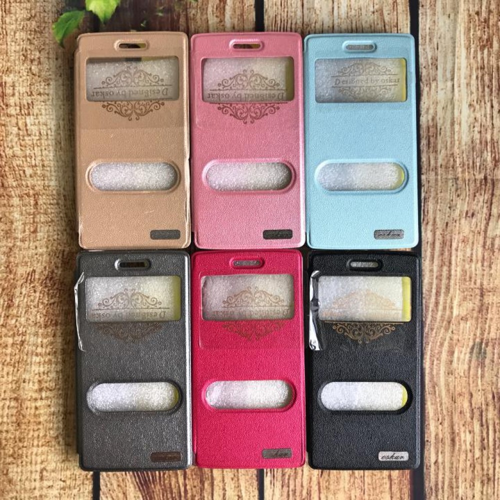 Bao da Oppo Mirror 3 R3001/R3007 hiệu Oskar mẫu Light