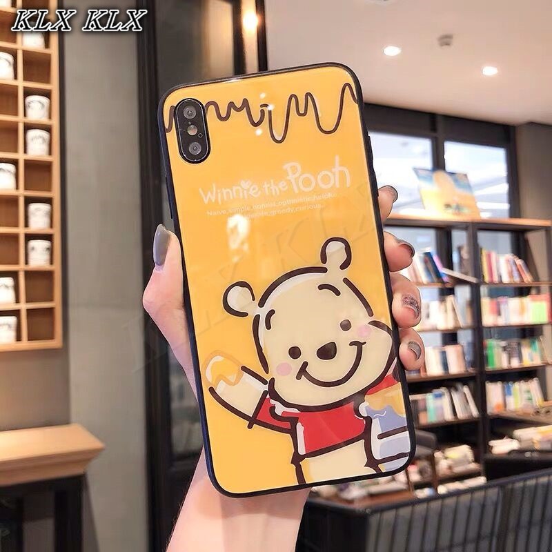 DISNEY Ốp Điện Thoại Hình Winnie The Pooh Cho Samsung Galaxy S8 S9 S10 S20 Plus S20 Ultra A81 A91 S10 Lite Note 10 Lite M60S M80S M10 M20 M30