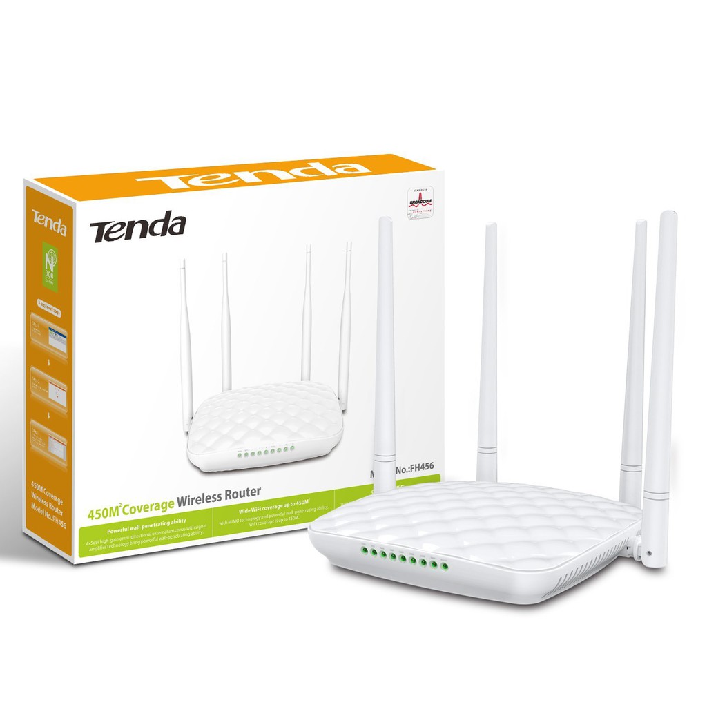 Thiết bị phát sóng WIFI TENDA FH456 (Trắng)