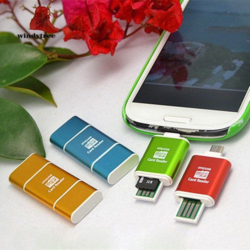 【WDTE】2 In 1 Mini Micro USB SD SDXC SDHC TF OTG Card Reader Adapter for Samsung S3 S4 | BigBuy360 - bigbuy360.vn