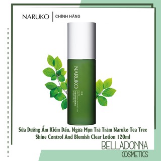 [CHÍNH HÃNG] Sữa Dưỡng Ẩm Kiềm Dầu, Ngừa Mụn Naruko Tea Tree Shine Control And Blemish Clear Lotion 120ml