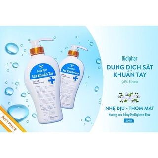 Dung dịch sát khuẩn tay bidiphar 500ml _an toàn cho da, không gây khô tay, mùi thơm dễ chịu