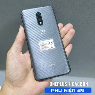 [Oneplus 7] Dán lưng 3D vân Cacbon - Carbon