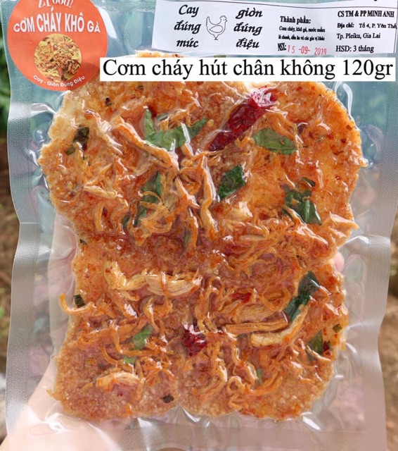 120gr cơm cháy khô gà hút chân không