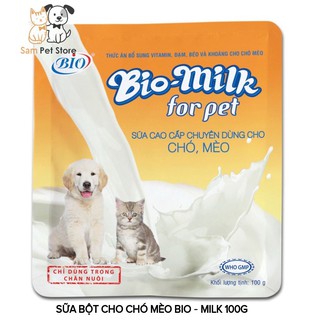 Sữa Bio dành cho chó mèo con gói 100gr