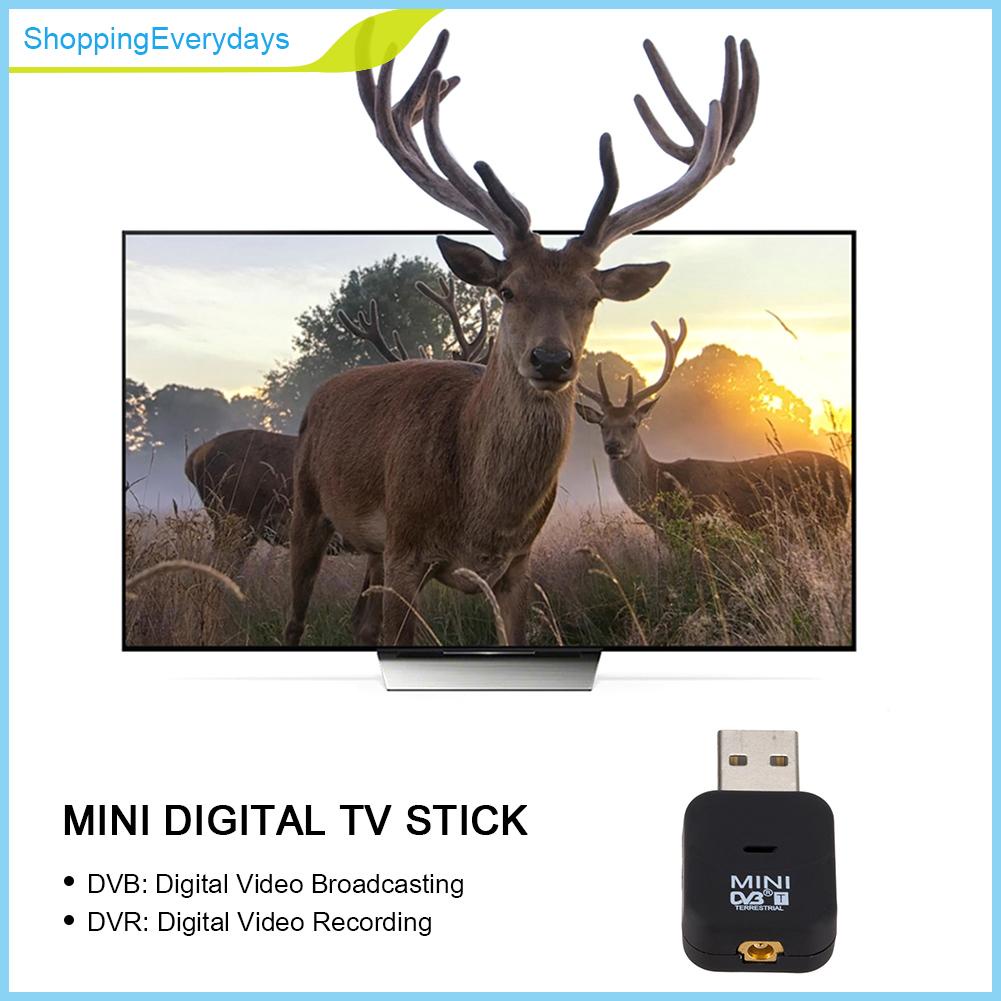 （ShoppingEverydays） USB 2.0 Digital TV Stick PC HDTV DVB-T Antenna Receiver Video Tuner Dongle