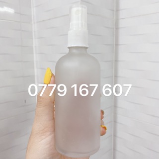 Chai thuỷ tinh mờ xịt phun sương/xịt giọt 100ml