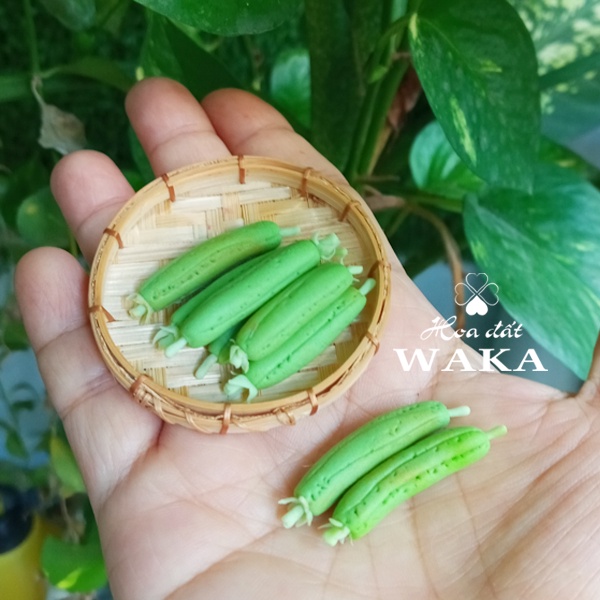 Mô hình Trái Mướp Mini- Rau Củ Quả Mini 1/12
