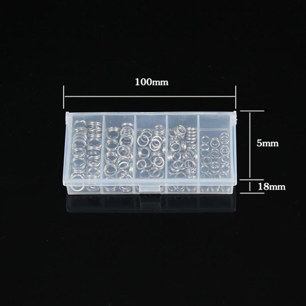 200 Vòng Nối Móc Câu Cá Bằng Thép Không Gỉ