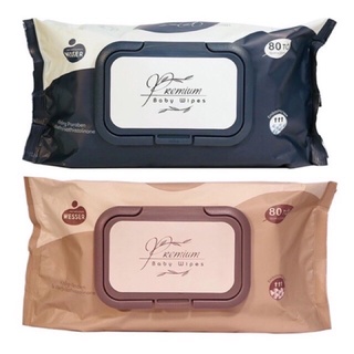 Khăn giấy ướt cao cấp WESSER 80 tờ/gói CHÍNH HÃNG