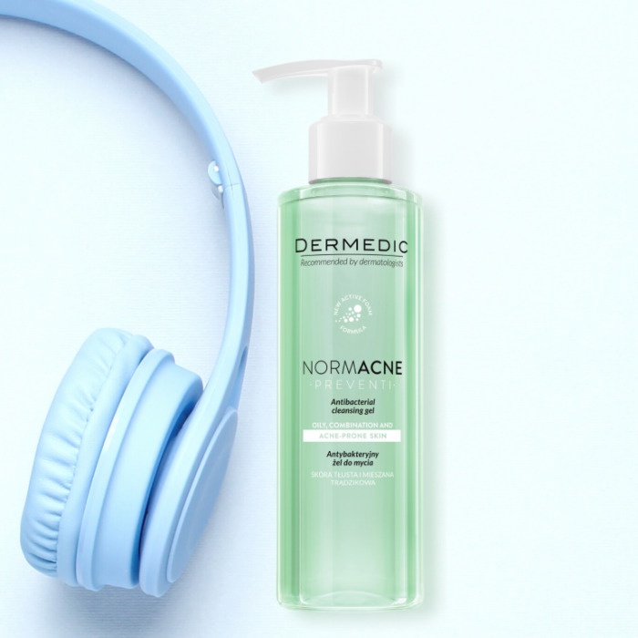 GEL LÀM SẠCH DÀNH CHO DA DẦU DA MỤN DERMEDIC NORMACNE ANTIBACTERIAL CLEANSING GEL 200ml