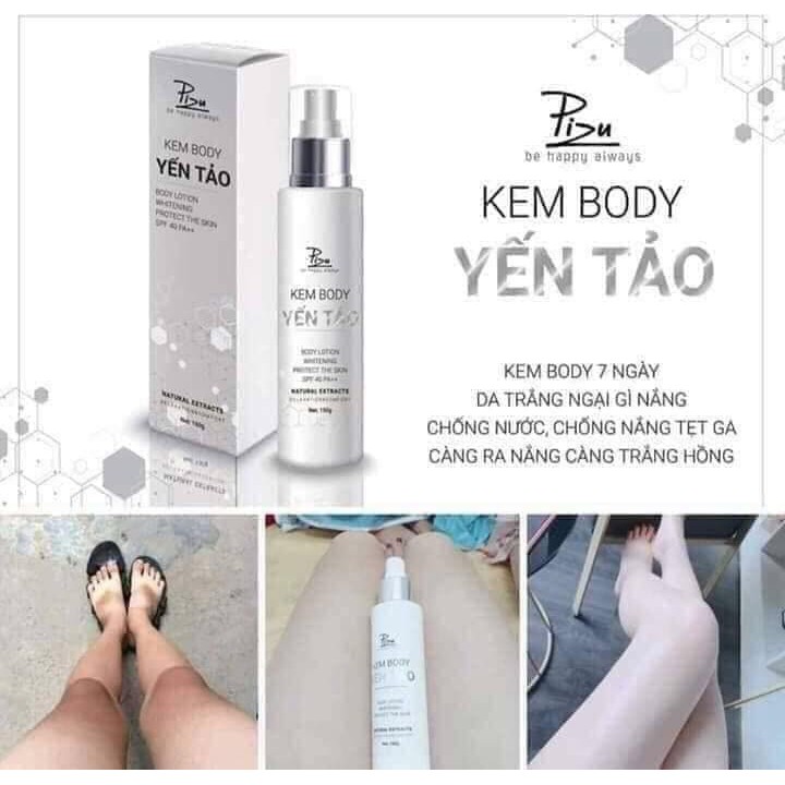 Kem body yến tảo Pizu