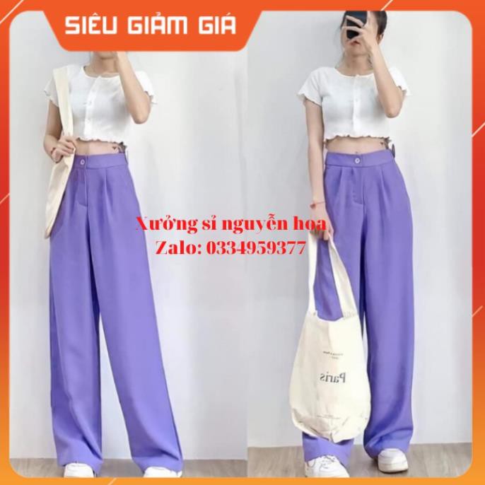 Quần culottes ống rộng siêu đẹp , bao bán shop ( ảnh và video thật ) xưởng sỉ nguyễn hoa Hàng đẹp